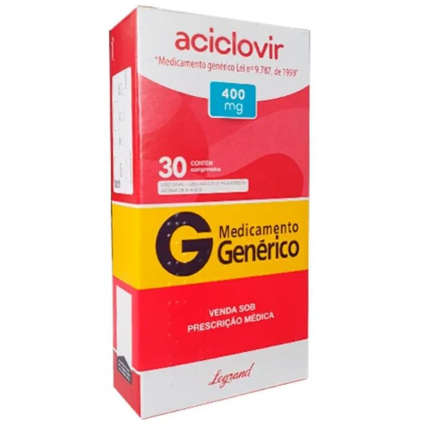 ACICLOVIR 400MG 30 COMPRIMIDOS